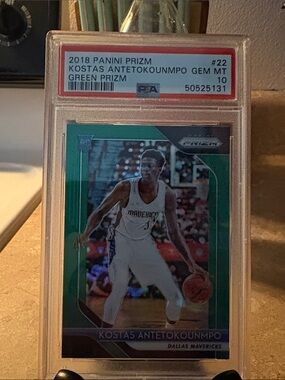 Panini Green Prizm Kostas Antetokounmpo Basketball Card